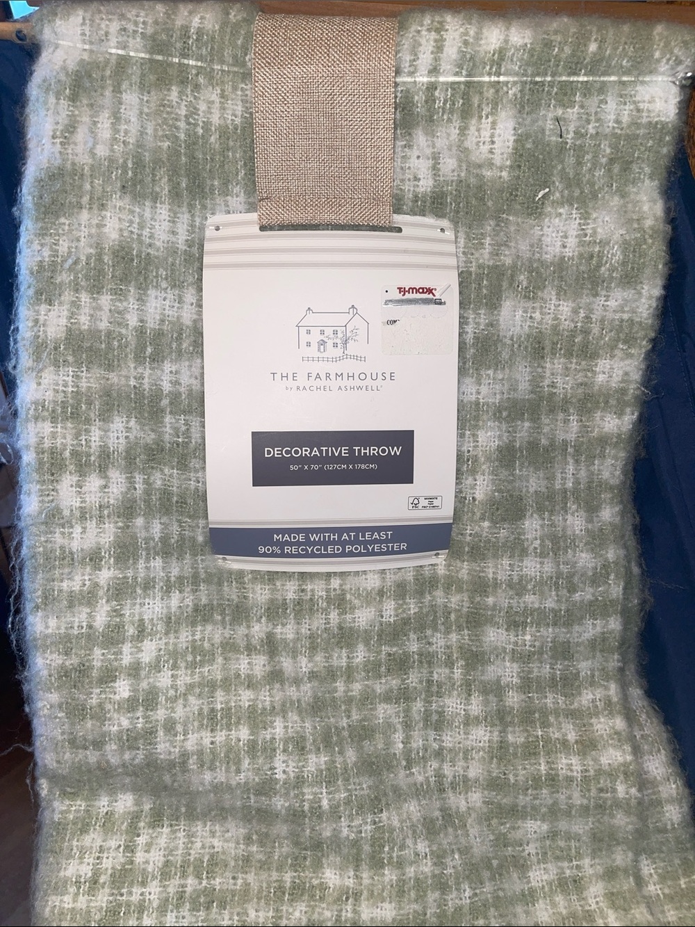 The Farmhouse by Rachel Ashwell Decorative Throw - Sage Green